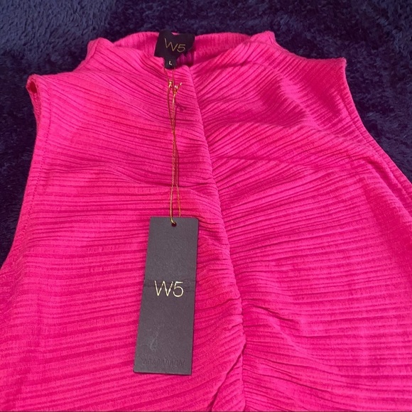 Nwt W5 Concepts Pink Sleeveless Top Size Large - Picture 3 of 4